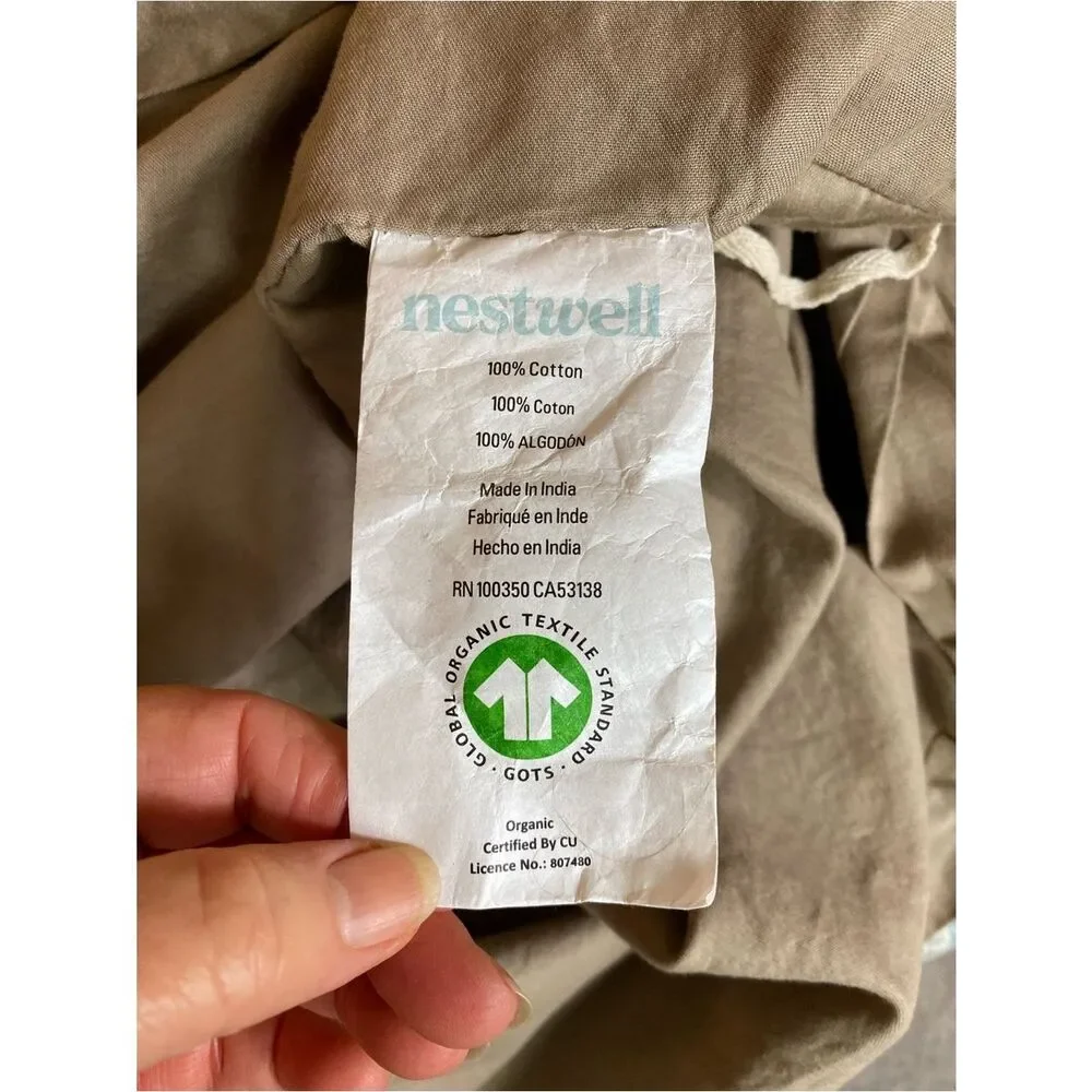 Neutral Tan “ Pure Earth “Duvet Cover by Nestwell  – Elegant Everyday Comfort